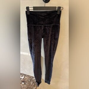Lululemon Athletica Black Velvet Leggings